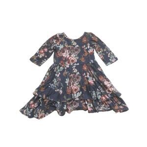 GoldyBelle Navy Floral Dress